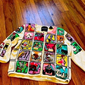 Michael Simon sweater with dogs